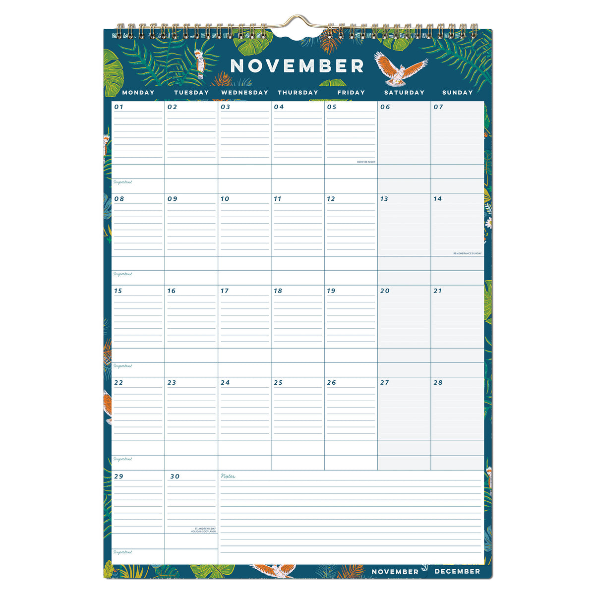 Perfect Year A3 Family Calendar 2027