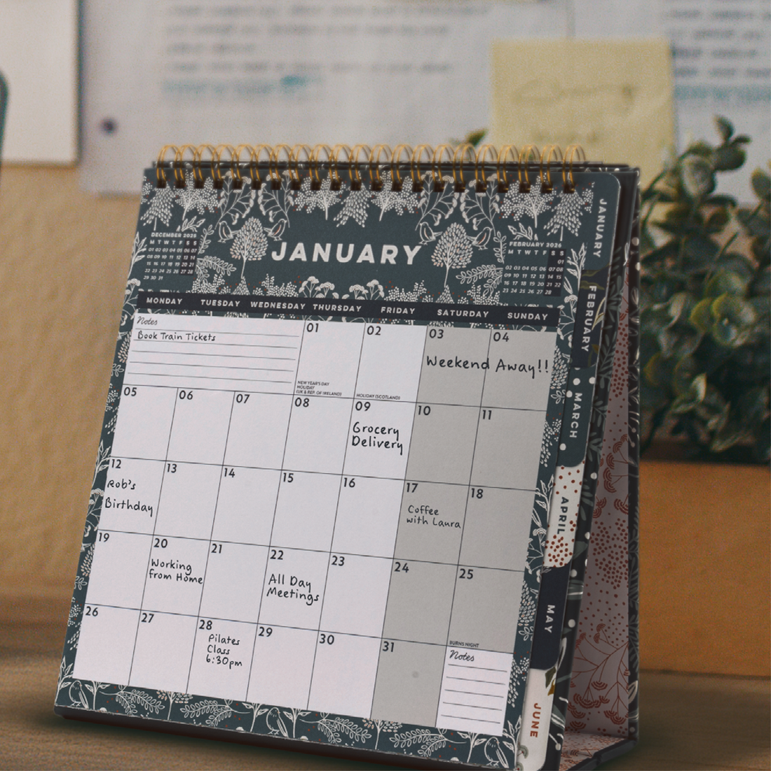 Perfect Year Flip Desk Calendar 2026