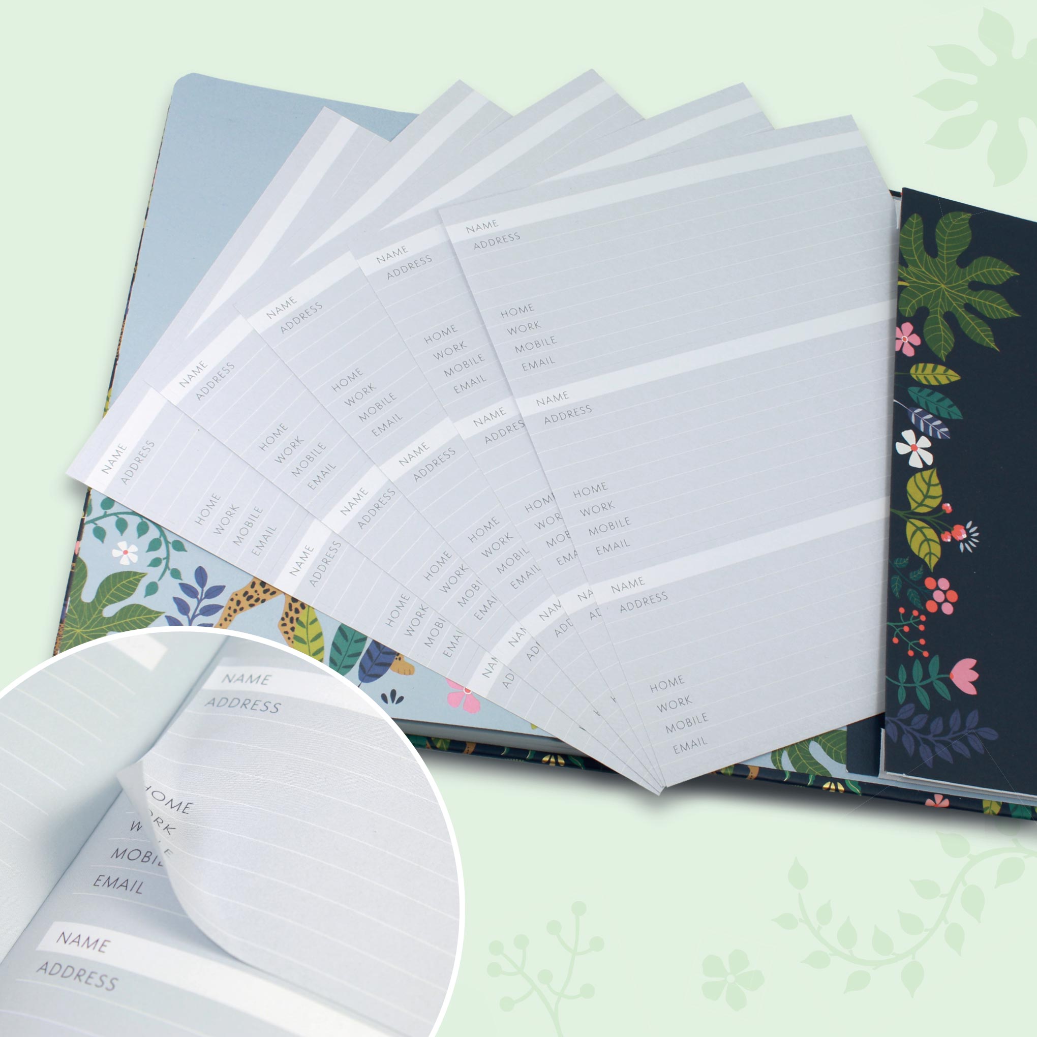 Address Book Sticker Sheets