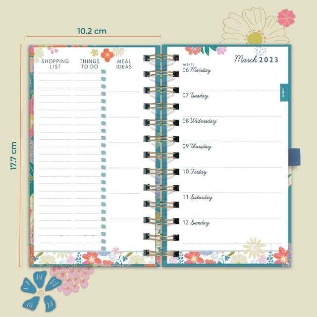 2022 - 2023 Boxclever Press Pocket Life Book Diary I Week-to-view